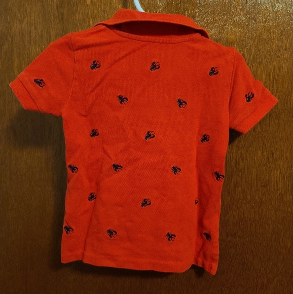 2 for $35 - Ralph Lauren Cotton Mesh 18m Red Lobster Polo Shirt - Picture 3 of 4